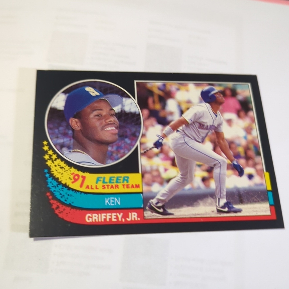 Ken Griffey Jr. 1991 Fleer All Star #7 Baseball Card NM
